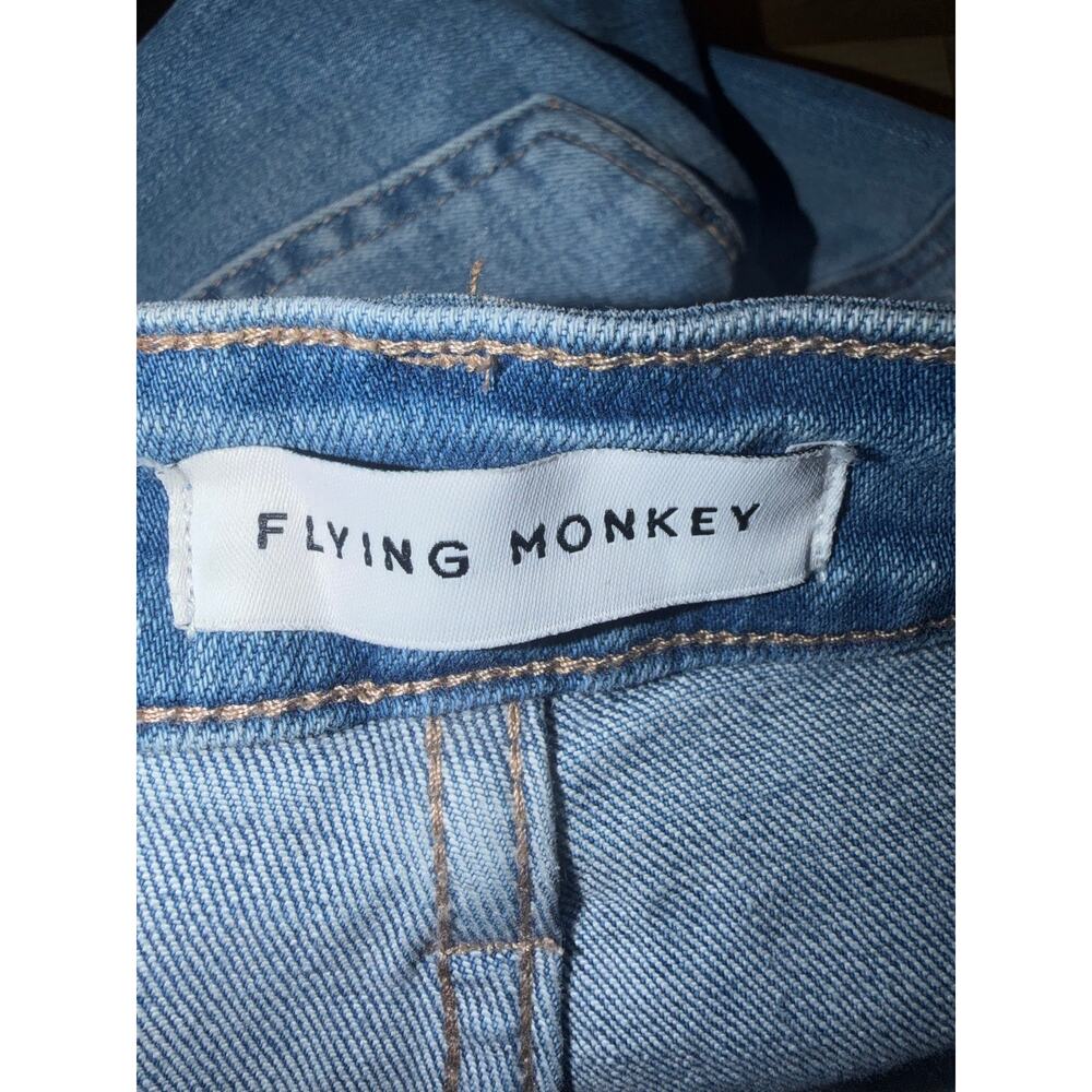 Fly monkey women’s distressed flare jeans - Picture 7 of 16